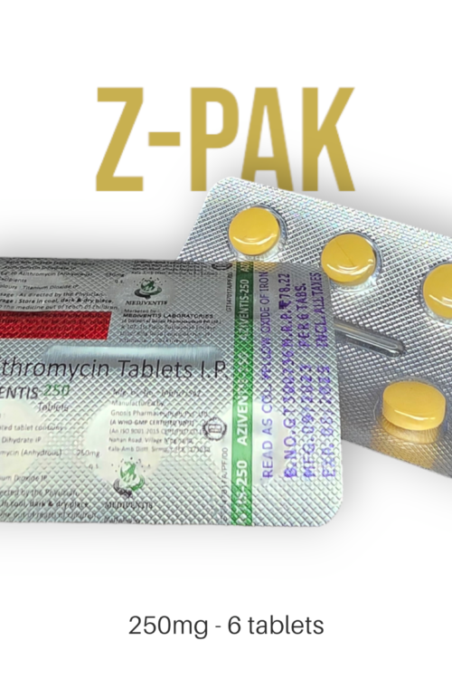 Z-Pak (Azithromycin) – 250mg