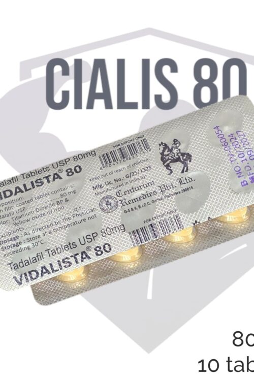 Cialis – Tadalafil Extra Strength – 80mg