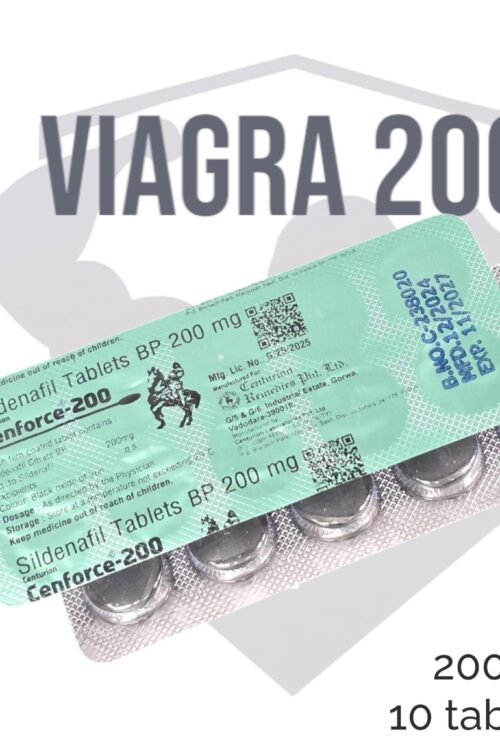Viagra – Sildenafil Extra Strength – 200mg | 10 tablets